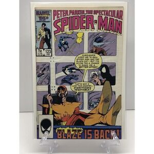 Peter Parker The Spectacular Spider-Man #123 FEB/1986 Blaze Marvel Comic Book